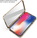 iPhone Xr 360° Magnetisch Hoesje Dubbelzijdig Glas