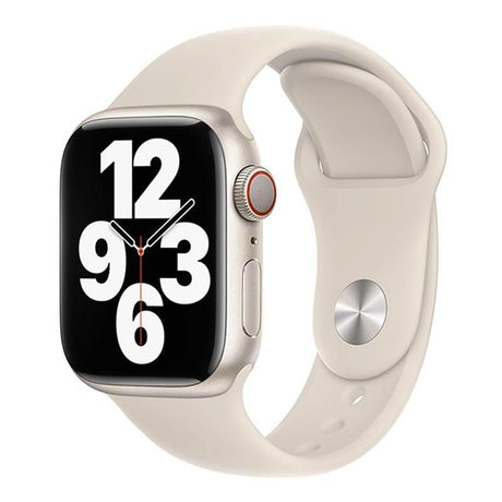 Apple Watch Siliconen Bandje Starlight Beige 42/41/40/38mm