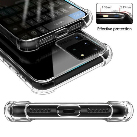 Galaxy S22 Ultra Transparant TPU Hoesje Met Pasjesvakje