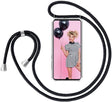 Huawei P30 Pro Crossbody Transparant TPU Hoesje met Koord