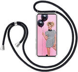 Huawei P30 Pro Crossbody Transparant TPU Hoesje met Koord