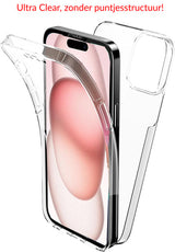 iPhone 16 360° Ultra Clear Hybrid PC + TPU Hoesje