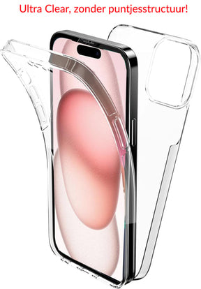 iPhone 17 Air 360° Ultra Clear Hybrid PC + TPU Hoesje