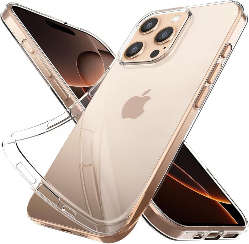 iPhone 16 Pro Premium Soft TPU Hoesje Transparant
