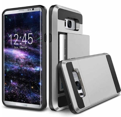 Galaxy S8 Slide Armor Hoesje Met Pashouder