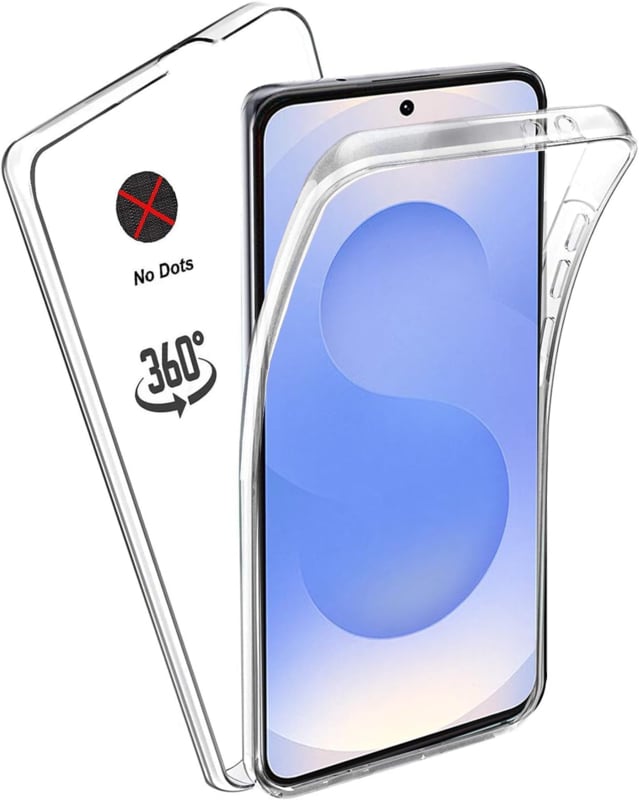 Galaxy S25 Edge 360° Ultra Clear Hybrid PC + TPU Hoesje