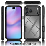 iPhone 17 Pro Max 360° Full Protect Hoesje met Screenprotector Zwart