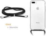 iPhone 7 Plus / 8 Plus Transparant TPU Hoesje met Koord Crossbody