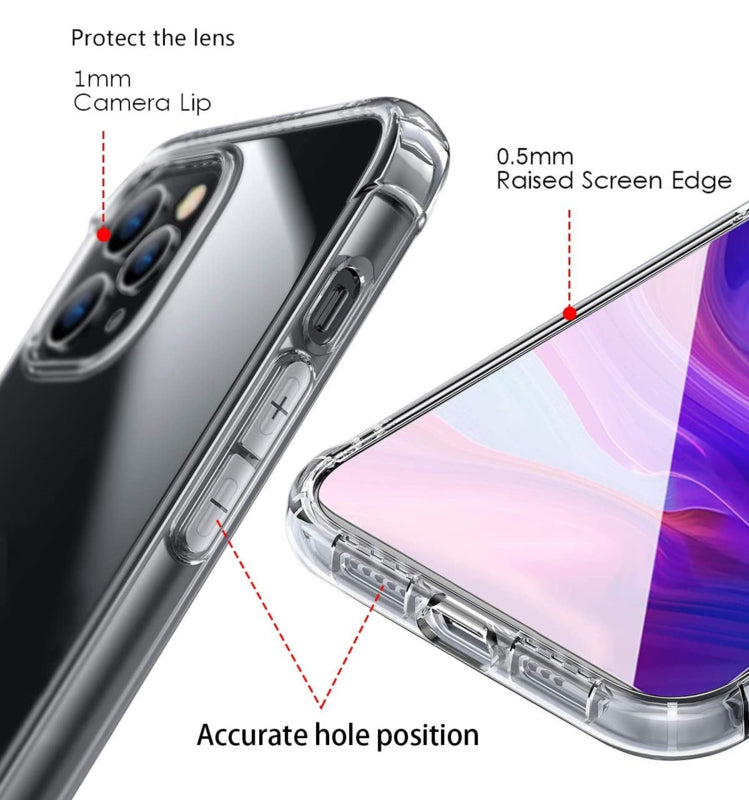 iPhone 12 / 12 Pro Transparant Soft TPU Air Cushion Hoesje