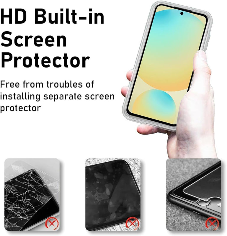 Galaxy S24 FE 360° Ultra Clear Hybrid PC + TPU Hoesje