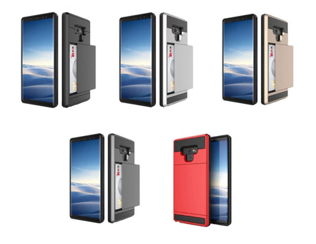 Galaxy Note 20 Slide Armor Hoesje Met Pashouder