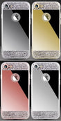 iPhone 7 / 8 / SE 2020-2022 Bling Spiegel Hoesje Met Strass-Steentjes