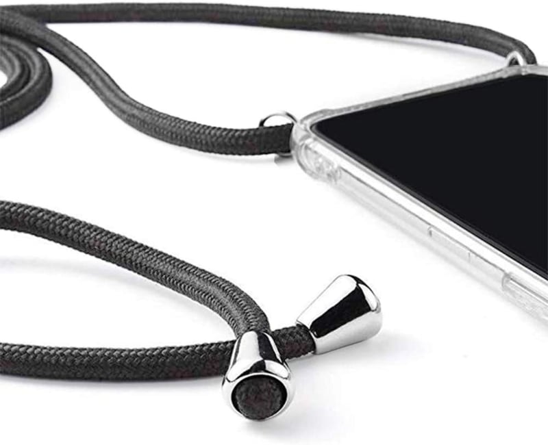 iPhone 12 Pro Max Transparant TPU Hoesje met Koord Crossbody