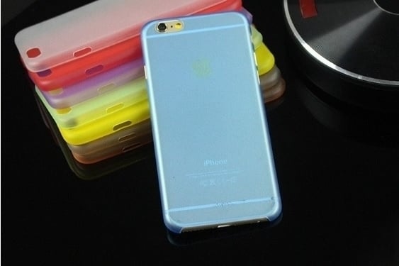 iPhone 6 / 6S Soft Plastic Matte Kleuren Hoesje Transparant/Wit