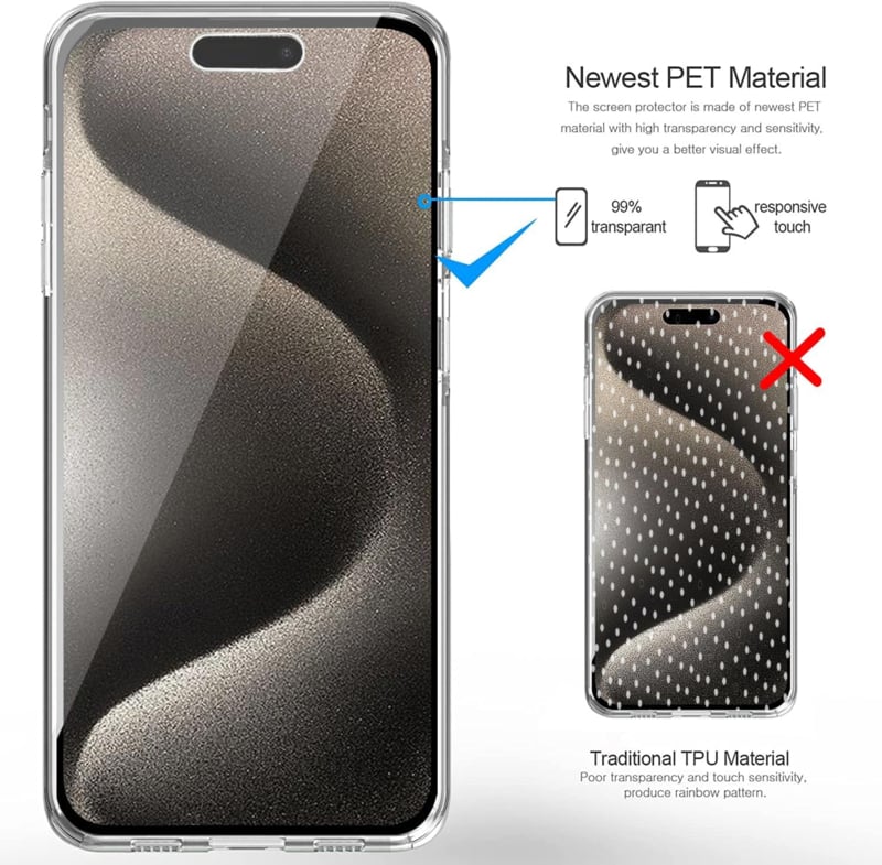 iPhone 17 Pro Max 360° Ultra Clear Hybrid PC + TPU Hoesje