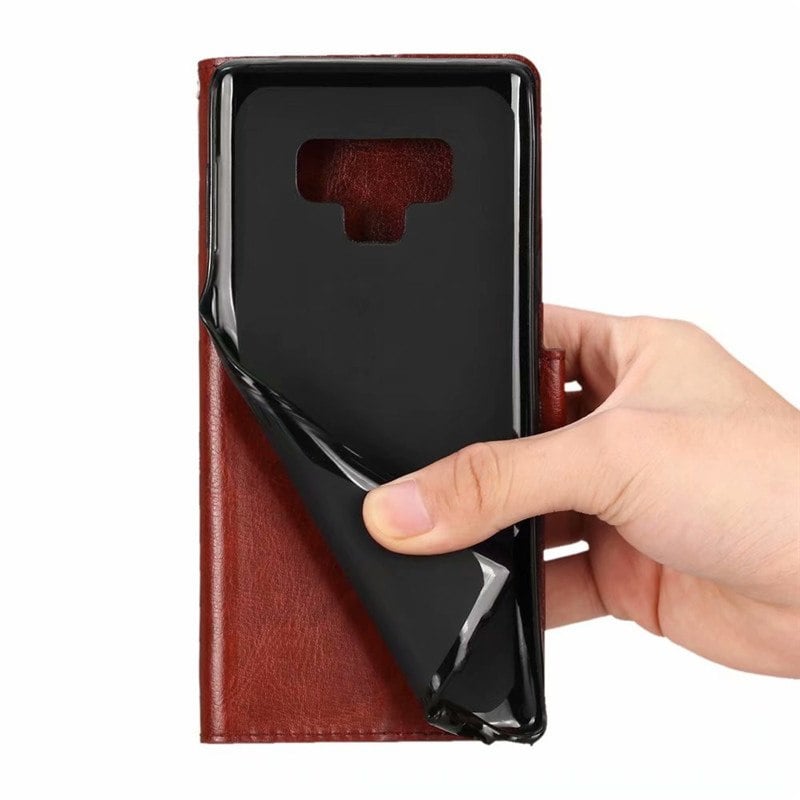 Galaxy Note 10 Plus Leren Portemonnee Hoesje Met Pasfotovakje