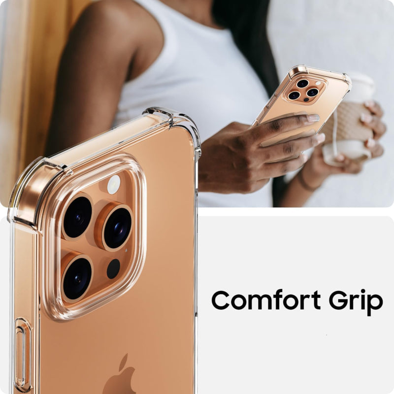 iPhone 16 Pro Transparant Soft TPU Air Cushion Hoesje