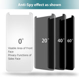Galaxy S9 Plus Privacy Case Friendly Tempered Glass Screen Protector