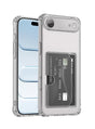 iPhone Air Transparant TPU Hoesje Met Card Slot - Pasjesvakje