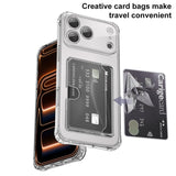 iPhone Air Transparant TPU Hoesje Met Card Slot - Pasjesvakje