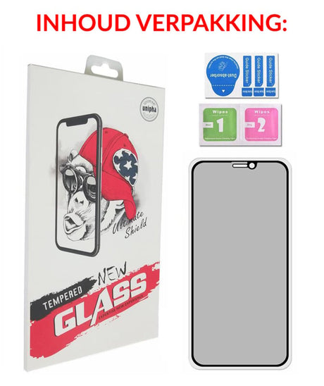 iPhone Xr Full Cover Privacy Tempered Glass Screen Protector