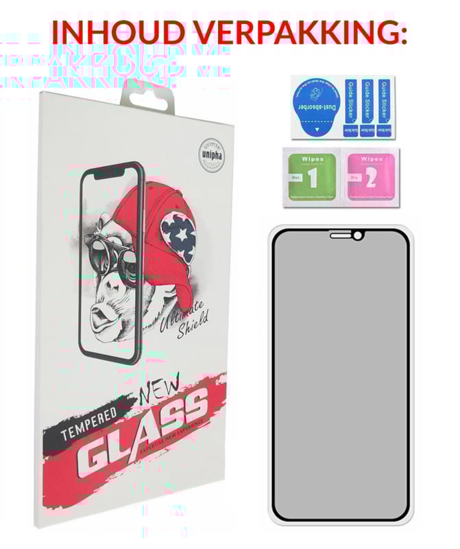 iPhone 15 Plus Full Cover Privacy Tempered Glass Screen Protector