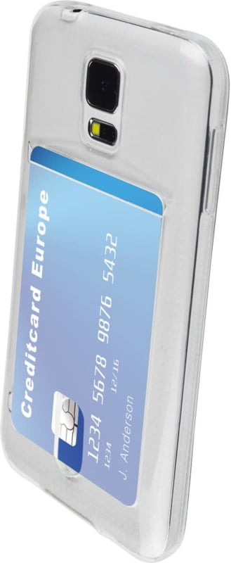 Galaxy S5 Transparant TPU Hoesje Met Pasjesvakje