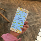 iPhone 6 Plus / 6S+ Tempered Glass Protector Met Print - Banaan