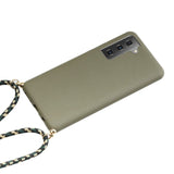 Galaxy S22 Crossbody TPU Hoesje met Koord Groen