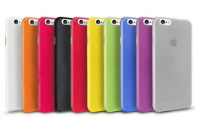 iPhone 6 / 6S Soft Plastic Matte Kleuren Hoesje Transparant/Wit