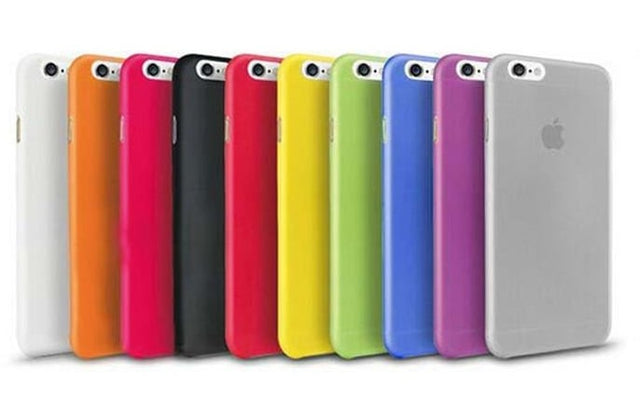 iPhone 6 / 6S Soft Plastic Matte Kleuren Hoesje Transparant/Wit