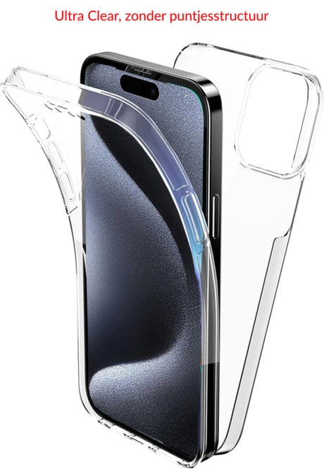 iPhone 17 Pro Max 360° Ultra Clear Hybrid PC + TPU Hoesje