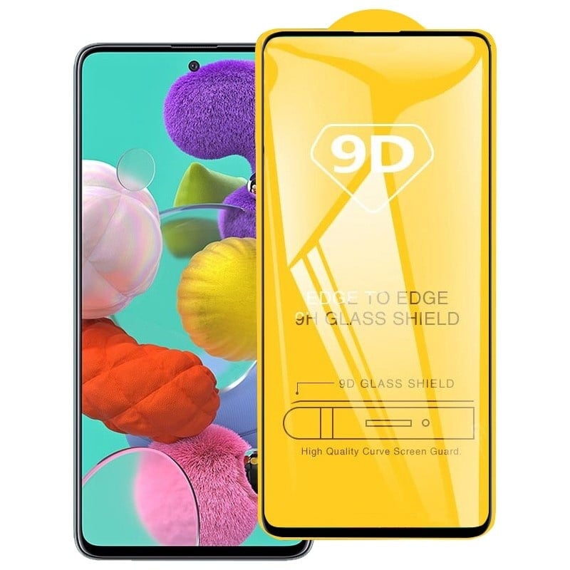 Galaxy A51 Full Cover Full Glue Tempered Glass Protector