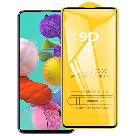 Galaxy A42 Full Cover Full Glue Tempered Glass Protector