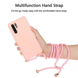 Huawei P30 Pro Crossbody TPU Hoesje met Koord Roze