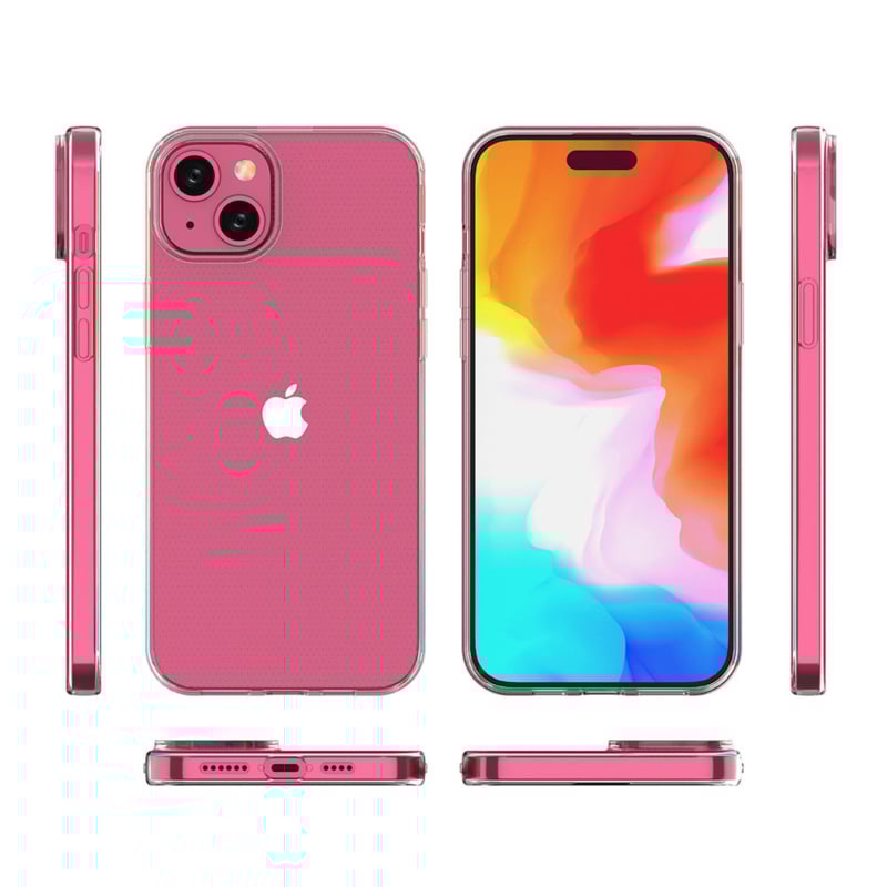 iPhone 15 Plus Premium Soft TPU Hoesje Transparant