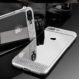 iPhone 7 Plus / 8 Plus Bling Spiegel Hoesje Met Strass-Steentjes