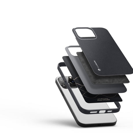 iPhone 14 Pro Max Dux Ducis Fino Hybrid Back Case Zwart