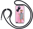 Galaxy S10 Plus Crossbody Transparant TPU Hoesje met Koord