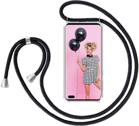 Galaxy S10 Plus Crossbody Transparant TPU Hoesje met Koord
