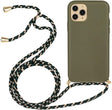 iPhone 16 Pro Max Crossbody TPU Hoesje met Koord Groen