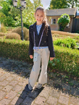 Universeel Lila Paars Telefoonkoord Gevlochten Stof