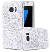 Galaxy S7 TPU Bling Glitterhoesje Blad - Look