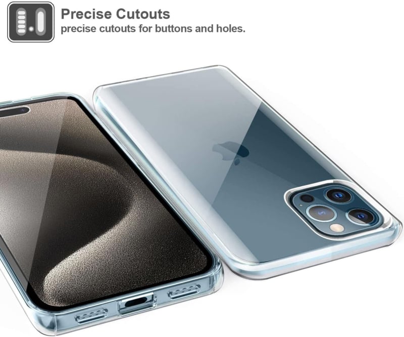 iPhone 16 Pro Max 360° Ultra Clear Hybrid PC + TPU Hoesje