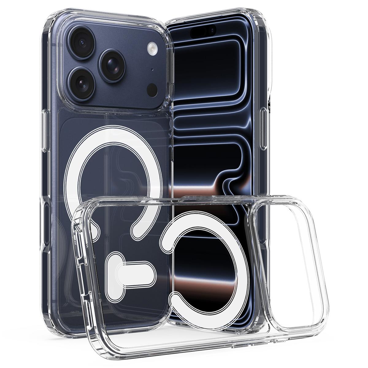 iPhone 18 Pro Transparant Hoesje met MagSafe - Hybrid TPU + PC