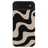 iPhone Air TPU Hoesje Zebra Patroon Beige/Zwart