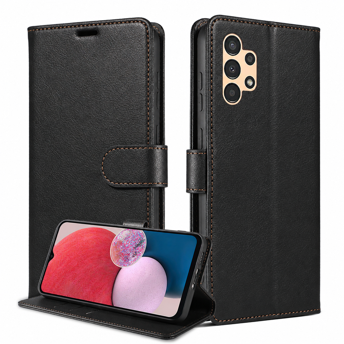 Galaxy A57 5G Luxe Leren Bookcase - Portemonnee Hoesje