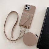 iPhone 17 Pro Crossbody Hoesje met Pasjeshouder en Mini Etui