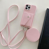 iPhone 17 Pro Crossbody Hoesje met Pasjeshouder en Mini Etui