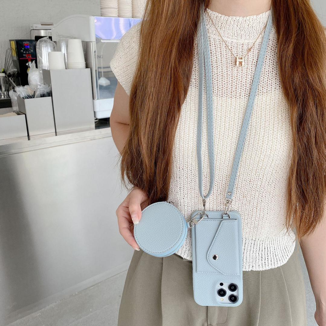 iPhone 17 Pro Crossbody Hoesje met Pasjeshouder en Mini Etui